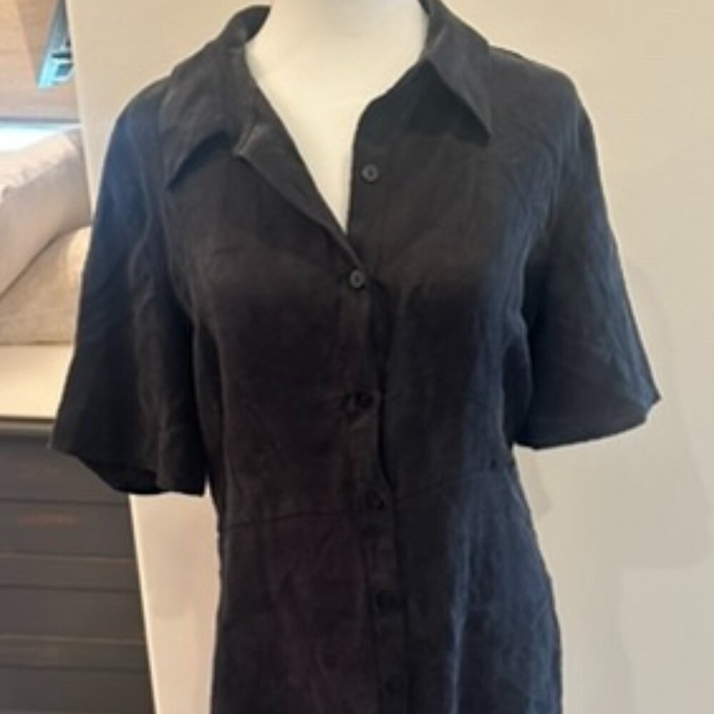 Women's long black shirt - SOOOO soft! - Size L